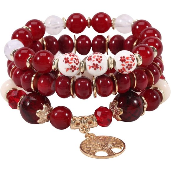 New Bohemian Bracelets for Women Stretch Multilayer Colorful Beads Brace… - Picture 7 of 9